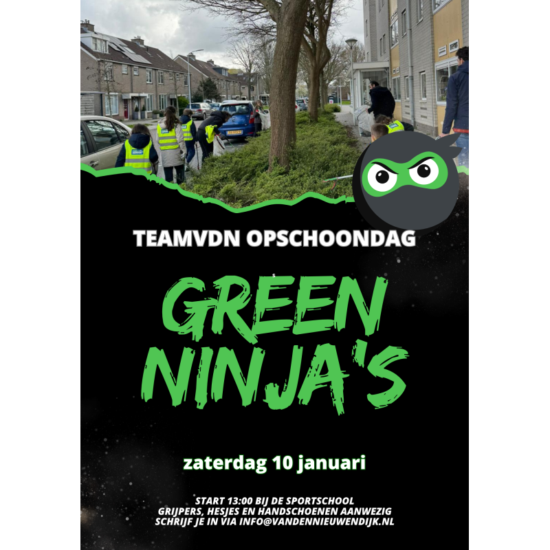 TeamVDN Opschoondag Green Ninja's