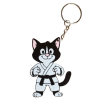 Karate kat sleutelhanger