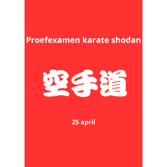 Proefexamen karate shodan