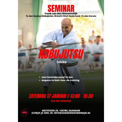 Seminar Ryukyu Kobujutsu Tekko 17 januari
